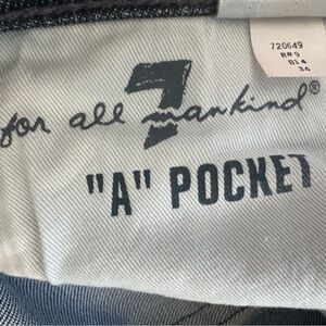 7 For All Mankind Dark Blue Straight Jeans